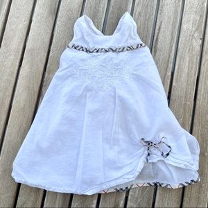 Dress Burberry 3 / 6 months Strapless cross back